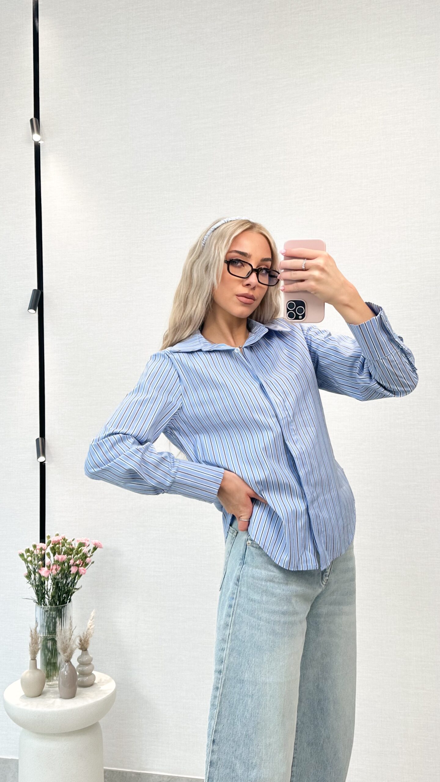 Koszula Stripes Niebieska