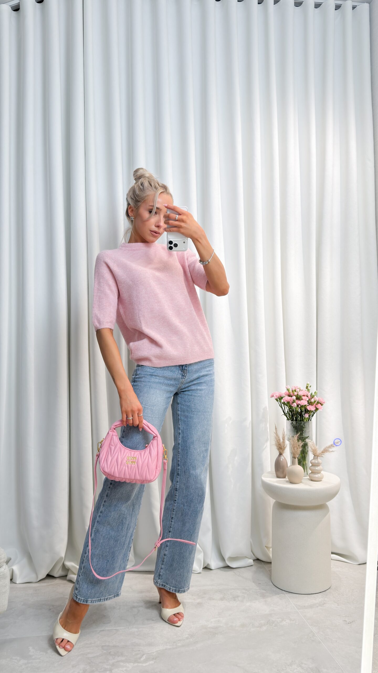 Sweter Soft Pudrowy Róż