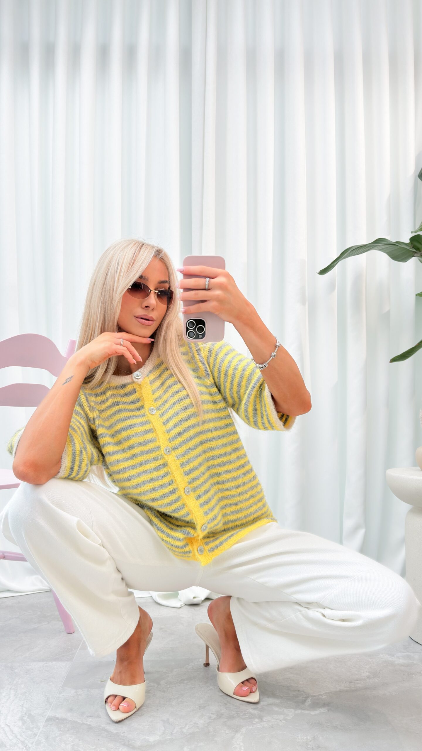 Sweter Larysa Żółty