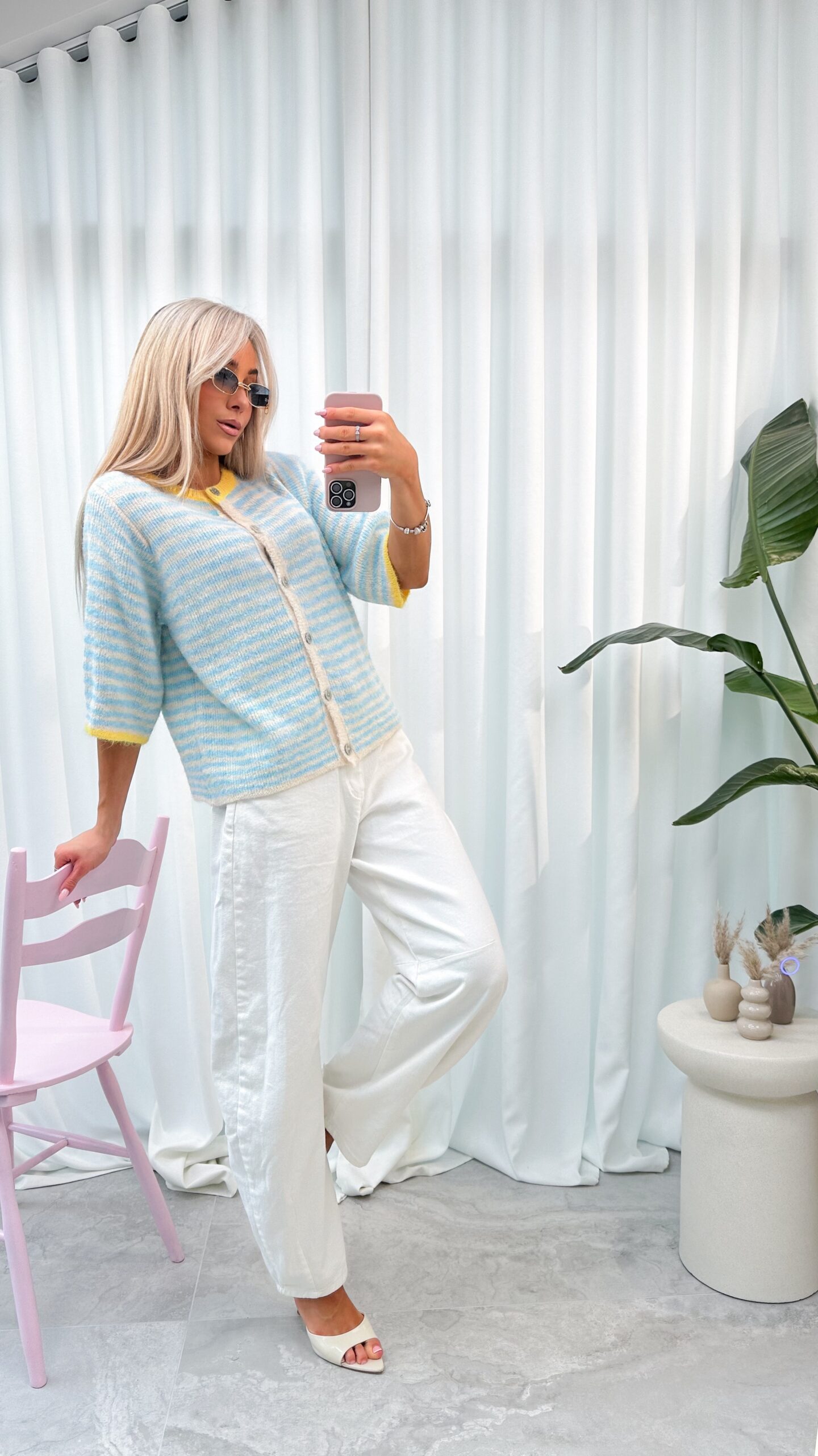 Sweter Larysa Błękitny