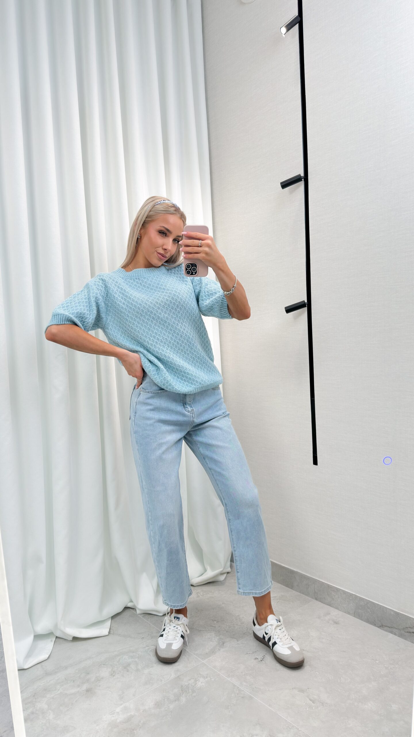 Sweter Como Błękitny