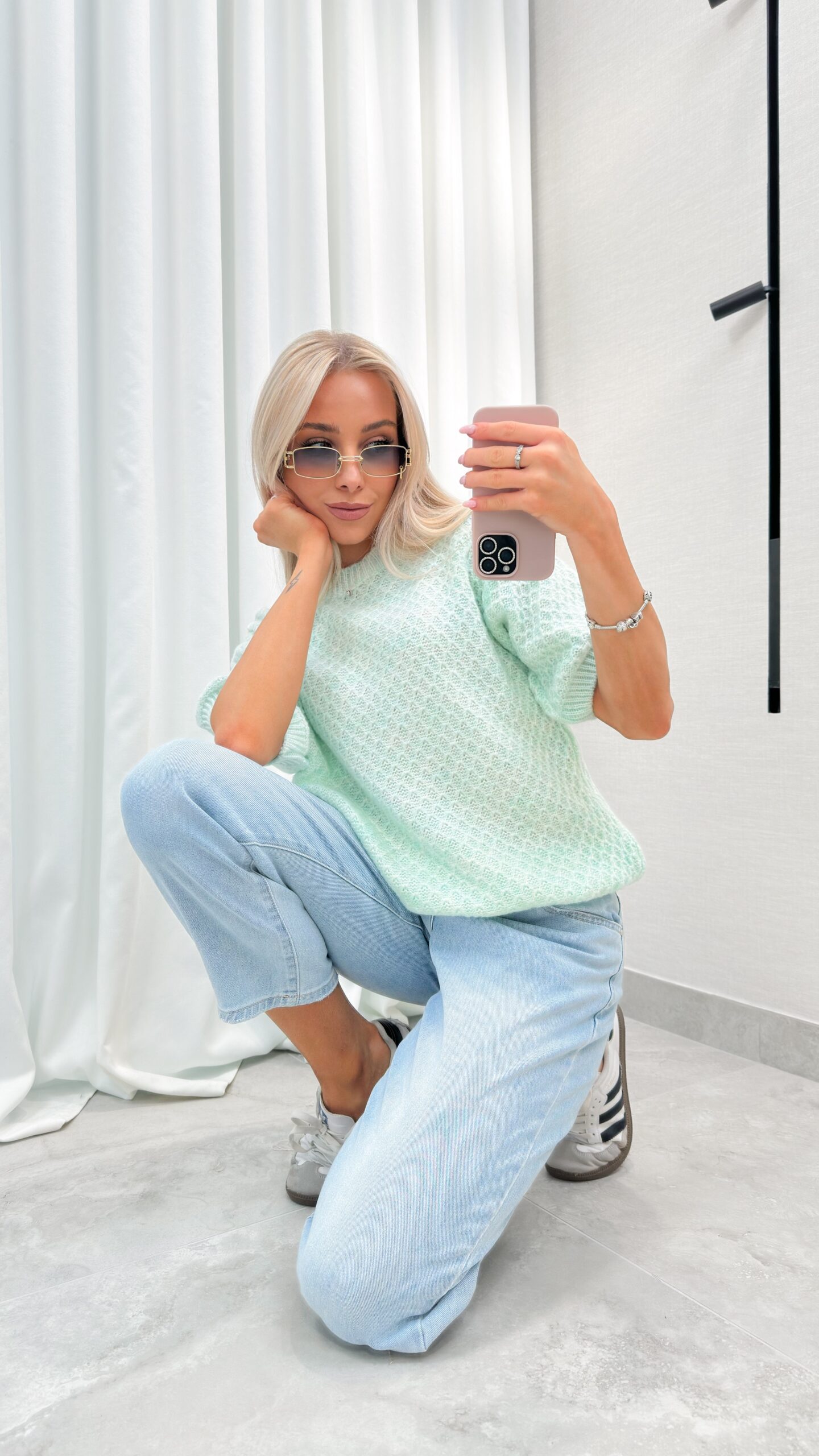 Sweter Como Miętowy